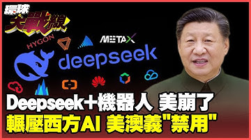 Deepseek挑戰美國 4大國產GPU力挺 中國國運來了App Store下載榜首 西方國家潑髒水ChatGPT大失敗圍堵個寂寞【#環球大戰線】20250205-P2 葉思敏 孫大千 苑舉正 彭華幹
