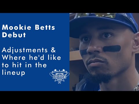 Dodgers Mookie Betts Talks Debut & Staying in Leadoff Spot