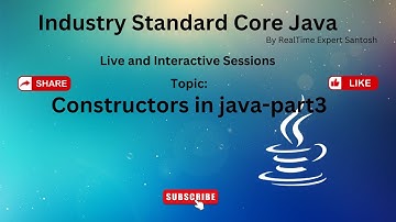 Constructors Part3| Java Tutorial | Java 2024 | Full Stack Java | Java Online Training