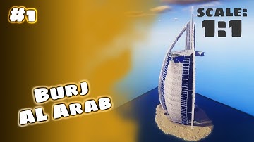 How to rebuild the Burj Al Arab (real scale) #1 - Minecraft Tutorial