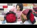 76 Roses round bouquet wrapping technique / Roses arrange flower bouquet