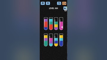 Water Color Sort Level 581 582 583 584 585 WalkThrough Solution Gameplay
