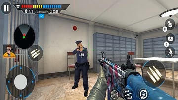 Bank Robbery SSG Shooting Game - Android ios Gameplay #1