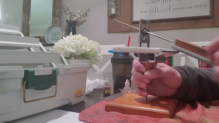 Sharpening a dull Kitchen Knife with KME Precision Knife Sharpening Kit