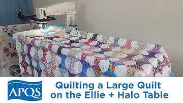 Loading a Large Quilt on the APQS Halo Table