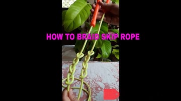 HOW TO BRAID SKIP ROPE. Adjusting skip rope without cutting.