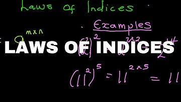 LAWS OF INDICES || PART 1
