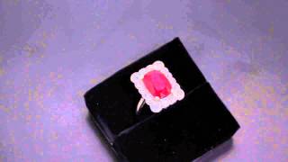 Fine Edwardian Ruby and Diamond Cluster Ring M1984