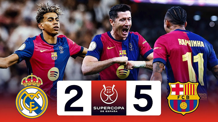 REAL MADRID 2-5 BARCELONA - EL CLASICO - SUPERCUP FINAL 2025