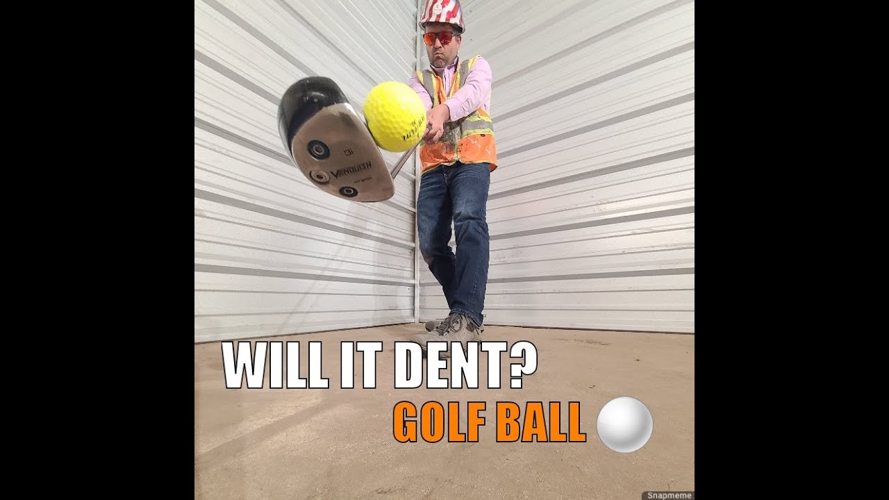 Will it Dent? Golf Ball, Conklin Roof coating Test Puma XL YouTube