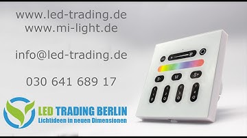 RGB/RGBW Funk Wandschalter MiLight kompatibel Wall Remote Touch Panel