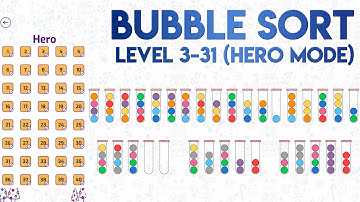 Bubble Sort 3-31 Solution of Level 31 in Hero Mode [SOLVED]
