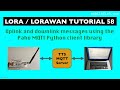Loralorawan tutorial 58 uplink and downlink messages using the paho mqtt python client library