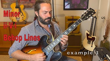 5 Minor ii-V-i Jazz Guitar Licks (C minor)