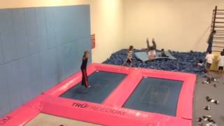 my first double front flip