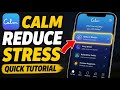 How to Reduce Stress Levels with Calm - Quick Tutorial