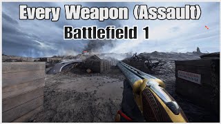 A kill with every weapon in BF1 (Assault Class) | 4k PS5 Gameplay in 2024