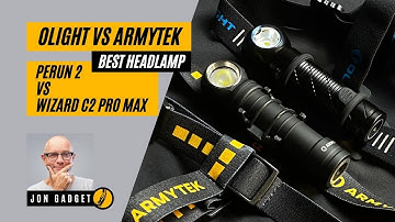 Best Headlamp - Olight vs Armytek - Perun 2 vs Wizard C2 Pro Max
