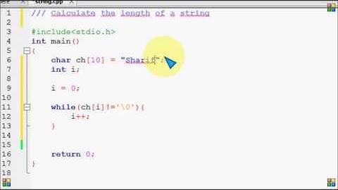 Bangla C programming tutorial 58 Calculate the length of a string   YouTube