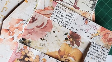 Making of a Folio: brown paper bag #4.Working on more stack of envelopes #folio #stackedenvelopes