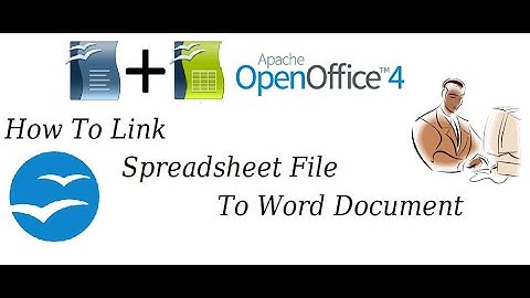 How to Link Spreadsheets Data in an Word Document With OpenOffice 4.1.7 || Using Paste Special ||