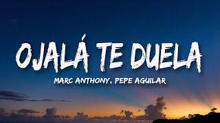 Marc Anthony, Pepe Aguilar - Ojalá Te Duela (Letra/Lyrics)