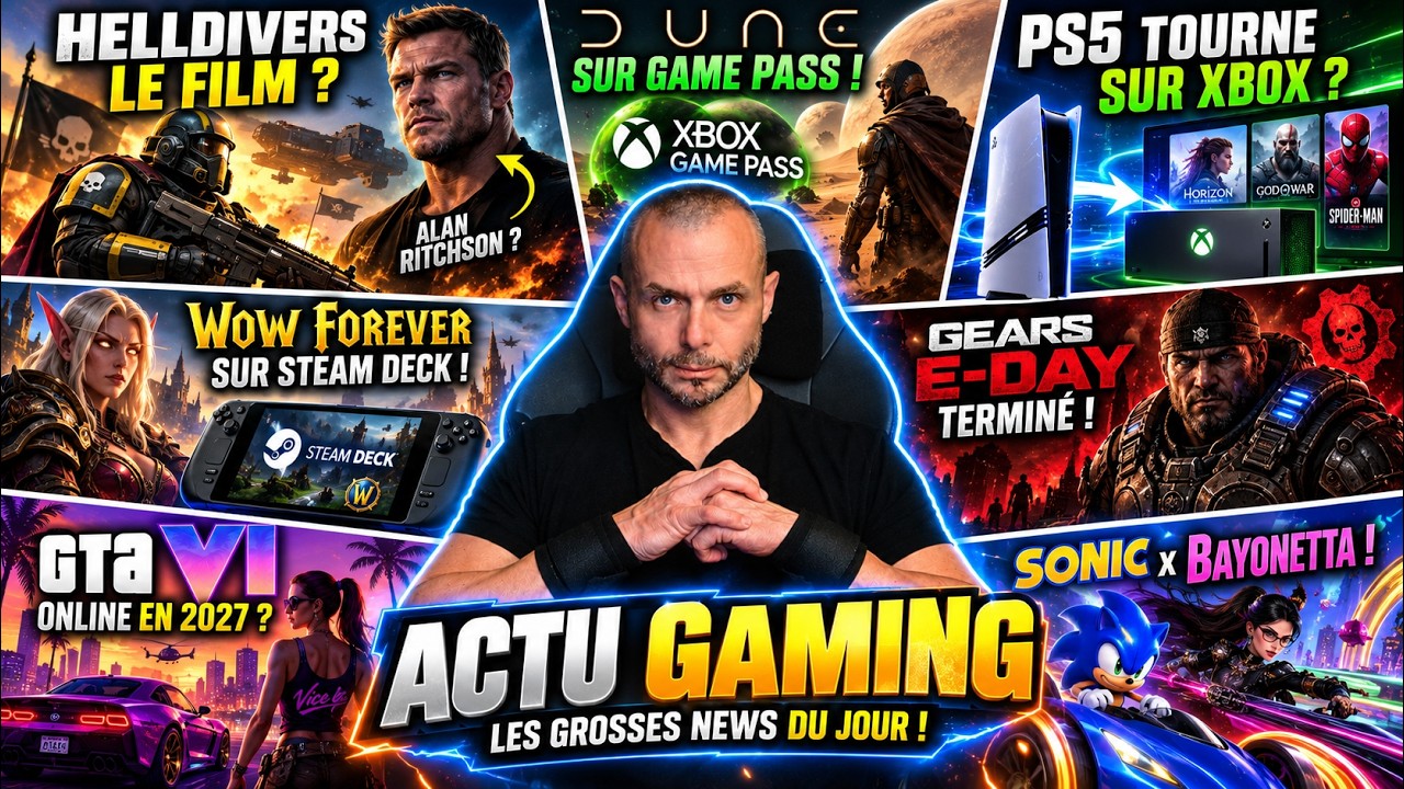🔥ACTU GAMING DU JOUR (20 Septembre): GTA VI ONLINE en 2027 ? Des jeux PS5 tournent déjà sur XBOX !