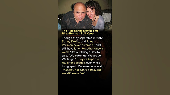 The Rule Danny DeVito and Rhea Perlman Still Keep