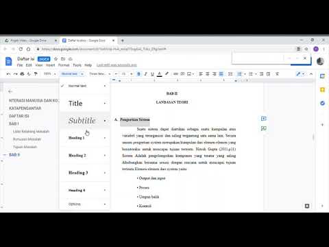 Video: Cara Membuat Daftar Dokumen
