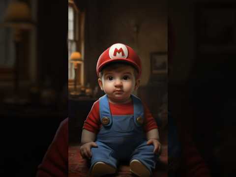The Mario brothers turned into kids 👶🏽 #mario #mariobros #supermario