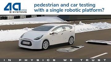 How to perform pedestrian and car testing with a single robotic platform?