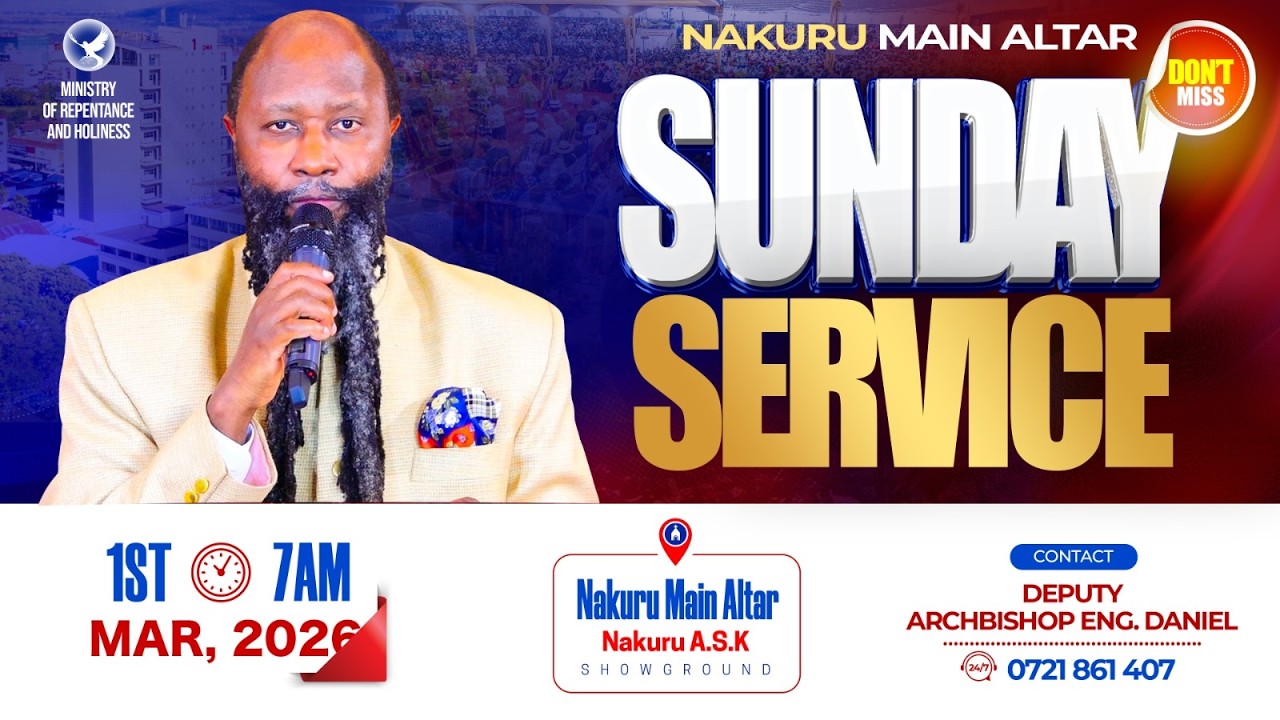 NAKURU MAIN ALTAR || SUNDAY SERVICE || 01 MARCH 2026 ||