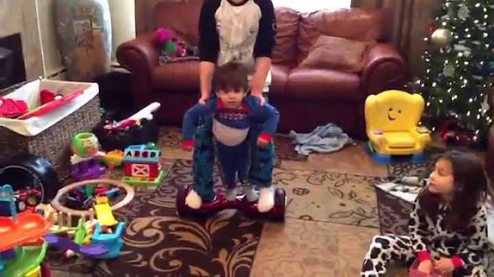 Hover board 2 year old rides swag way