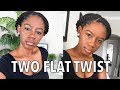 Two Flat Twist Halo Hair Tutorial | Before Ya'll Kill Me