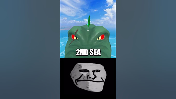 SEA BEAST in 2ND SEA vs 3RD SEA 🐲🔥 (Blox Fruits) TROLL FACE #shorts