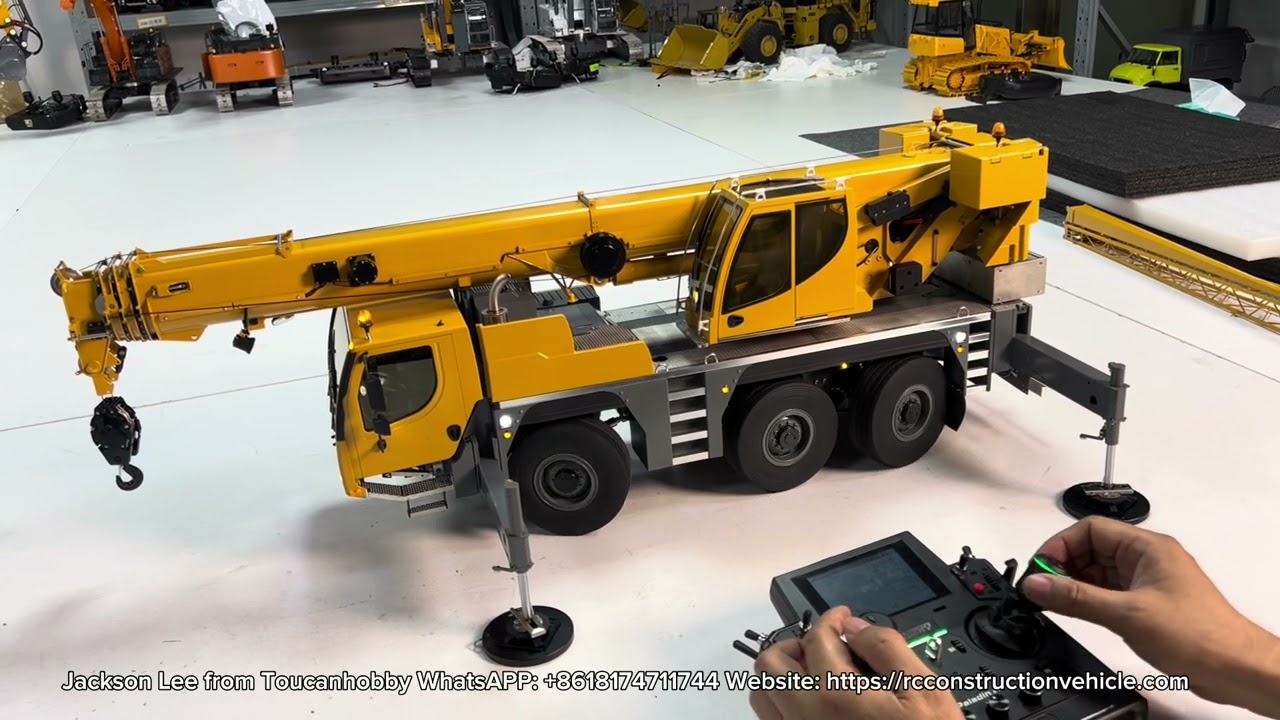 Detailed operation of D1050 6x6 hydraulic crane truck! It can be provided custom color! #rccrane