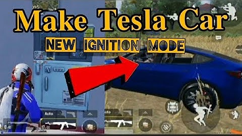 😍 How To Make TESLA Car In PUBG | Pubg TESLA Car Machine Location | How To Make Tesla In Puby