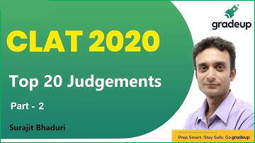 CLAT 2020 | Top 20 judgements for CLAT 2020 | Part 2 | Surajit Bhaduri