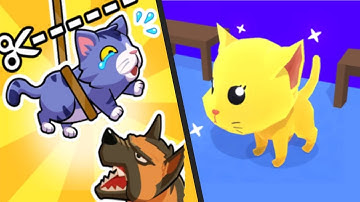 SAVE THE CAT vs CAT ESCAPE - Mega UPDATE Best Levels Satisfying Double Gameplay  ios / apk