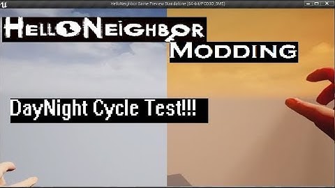 TEST!!! Day Night Cycle ( NOT like in game!!)