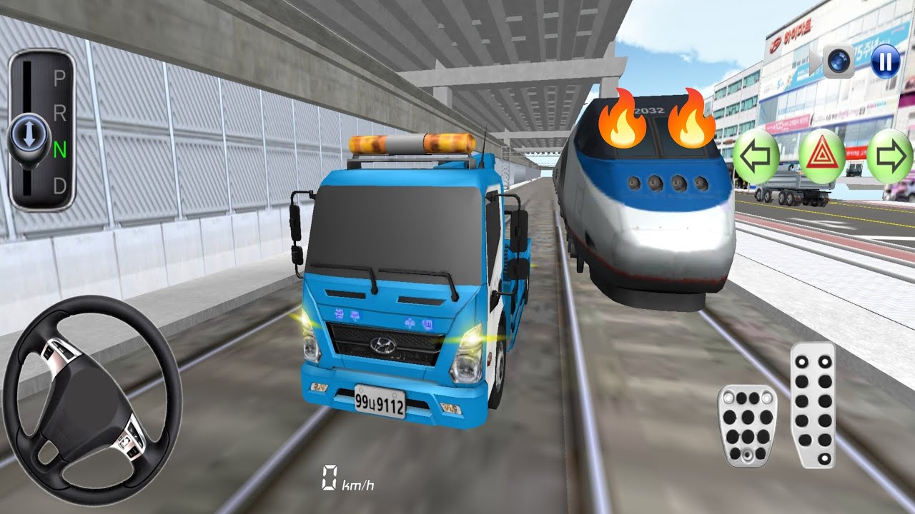 New Bullet Train Vs Hyundai Crane Truck Racing - 3D Driving Class - Android Game play