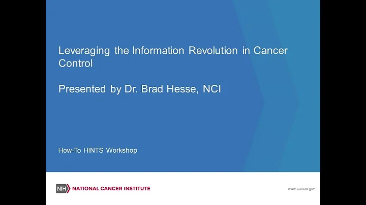 “How-To HINTS”: Leveraging the Information Revolution in Cancer Control - DayDayNews