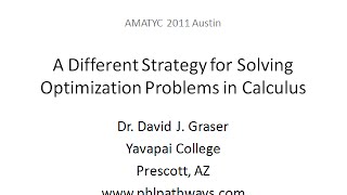 Celebrity A Different Strategy for Solving Optimization Problems in Calculus Wealth