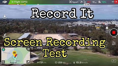 Screen Recording TEST  - DJI Spark Flight