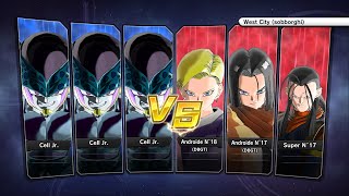 Xenoverse 2 - Requested match (PC): Cell Jr. x3 vs N°18/N°17/Super N°17
