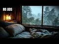 Fall Asleep in Minutes: Pure Heavy Rain Sounds for Insomnia Relief | No Thunder (3 Hours)