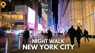 Night Walk in New York City [4K]