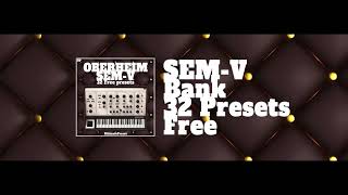 Oberheim Sem-V Free Arturia Soundbank (32 free presets)