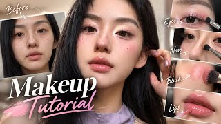 Natural Asian Makeup Tutorial | Step-by-Step Soft Glam Transformation screenshot 1