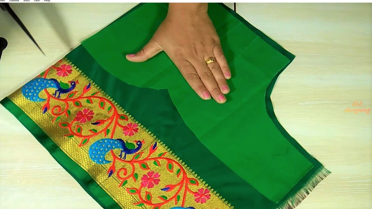 new style paithani saree back side blouse designs - YouTube